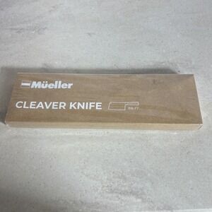 Mueller 7" Butcher Knife Meat Cleaver Heavy Duty Full Tang New Sealed